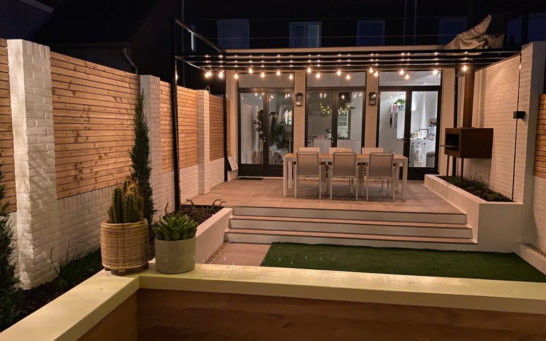 Project Venlo aanleg moderne patio tuin